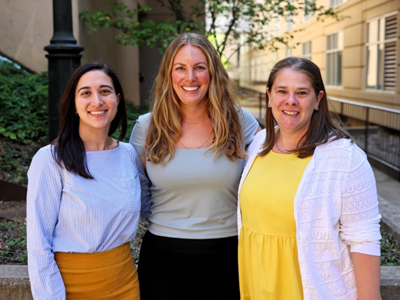 College of Education and Health Professions faculty members Sheida Raley, Christine Holyfield and Elizabeth Lorah.
